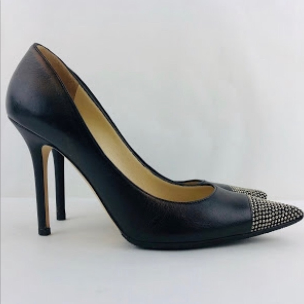 Jimmy Choo Amika Studded Toe Pumps - Picture 3 of 8